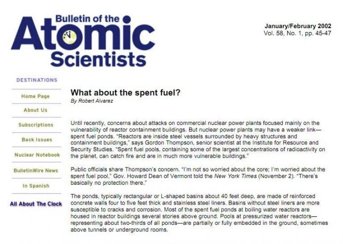 2002 Article by Robert Alvarez