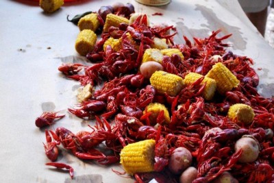 Crawfish boil in Mississippi.
