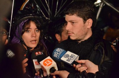 photo of Camila Vallejo and Noam Titelman