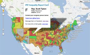 Take action using our Inequality Report Card Action Map!