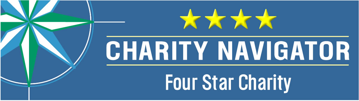 Charity Navigator four star charity badge