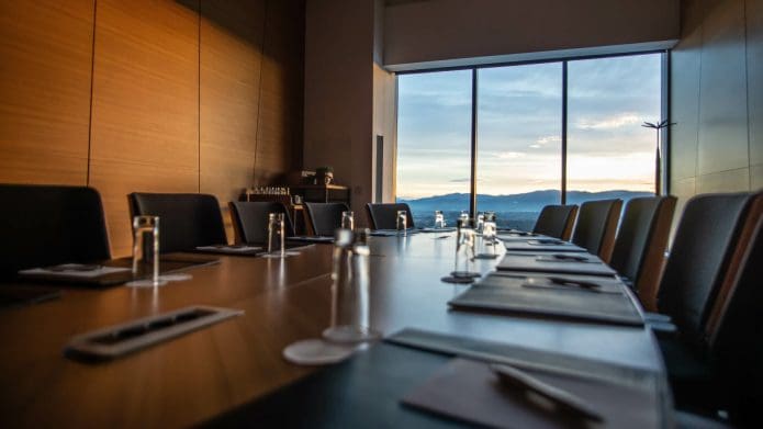 empty ceo boardroom
