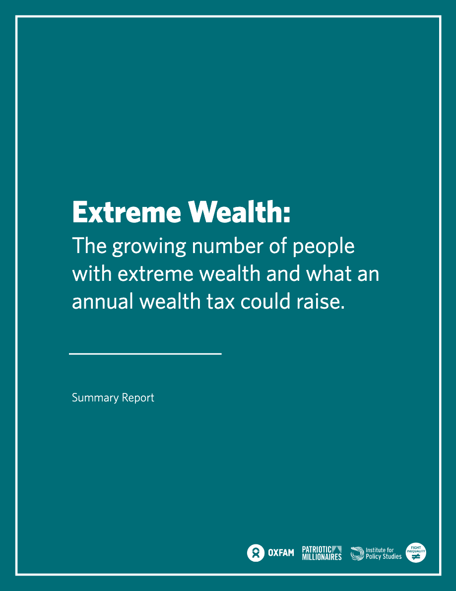cover image for "Extreme Wealth" report