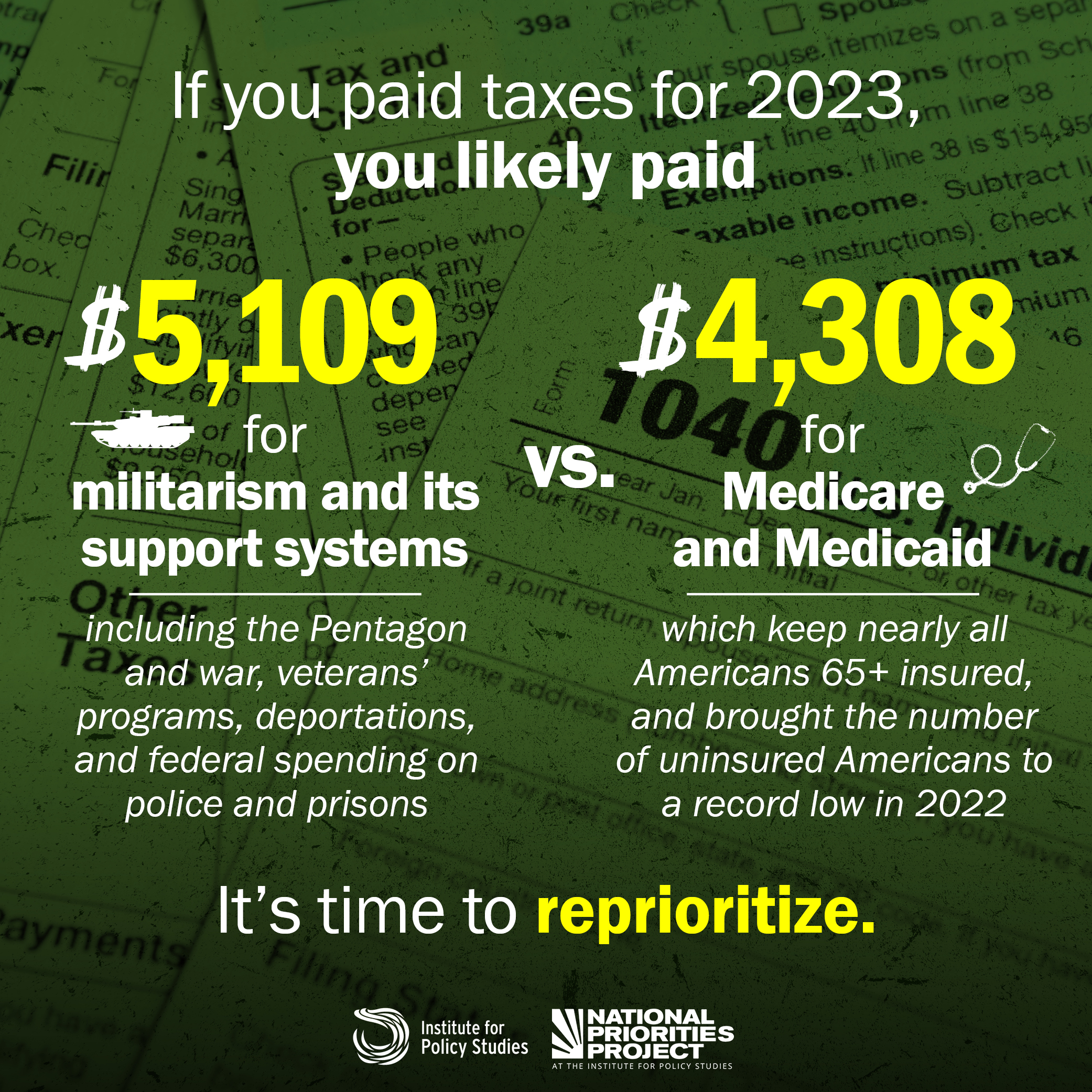 Tax Day social graphic