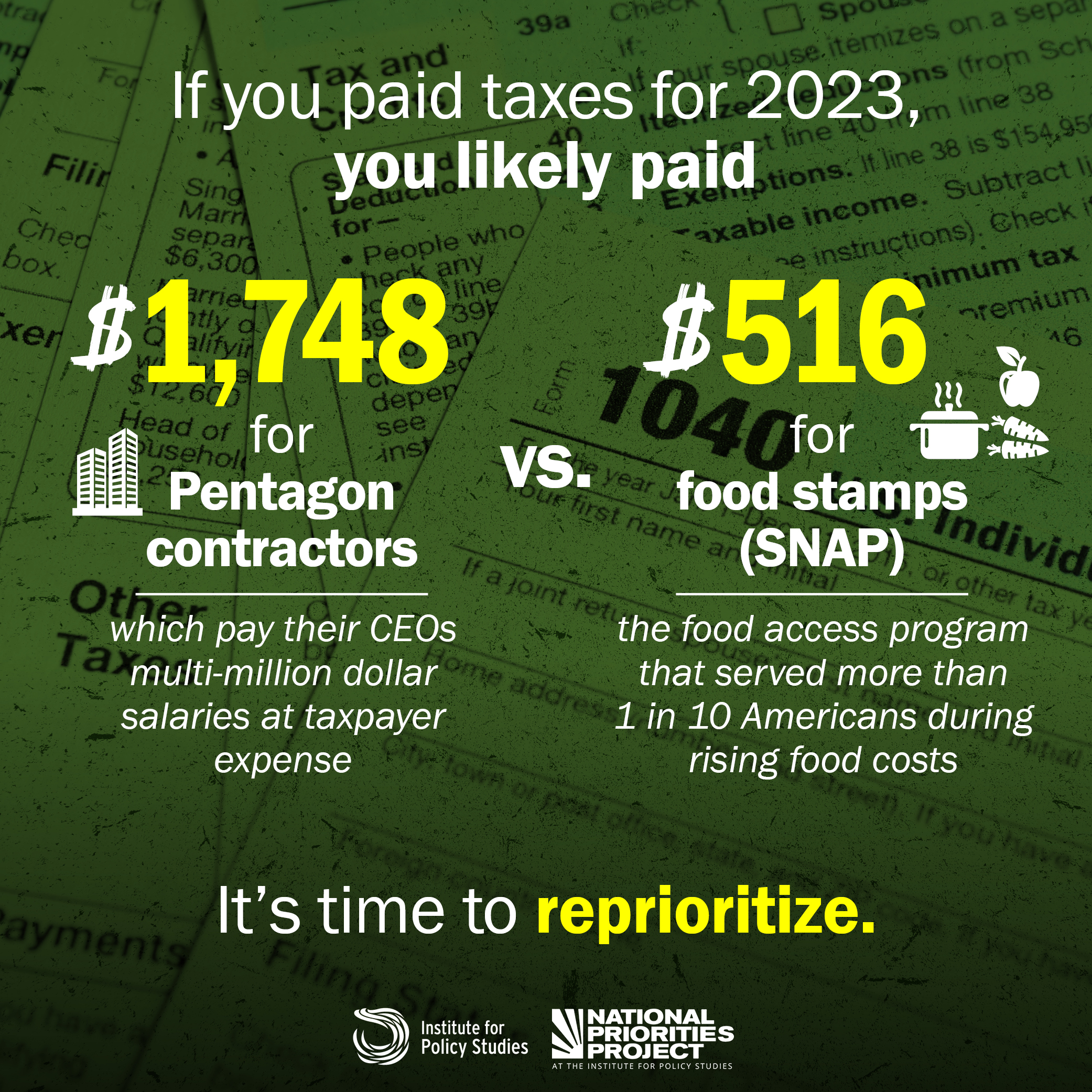 Tax Day social graphic