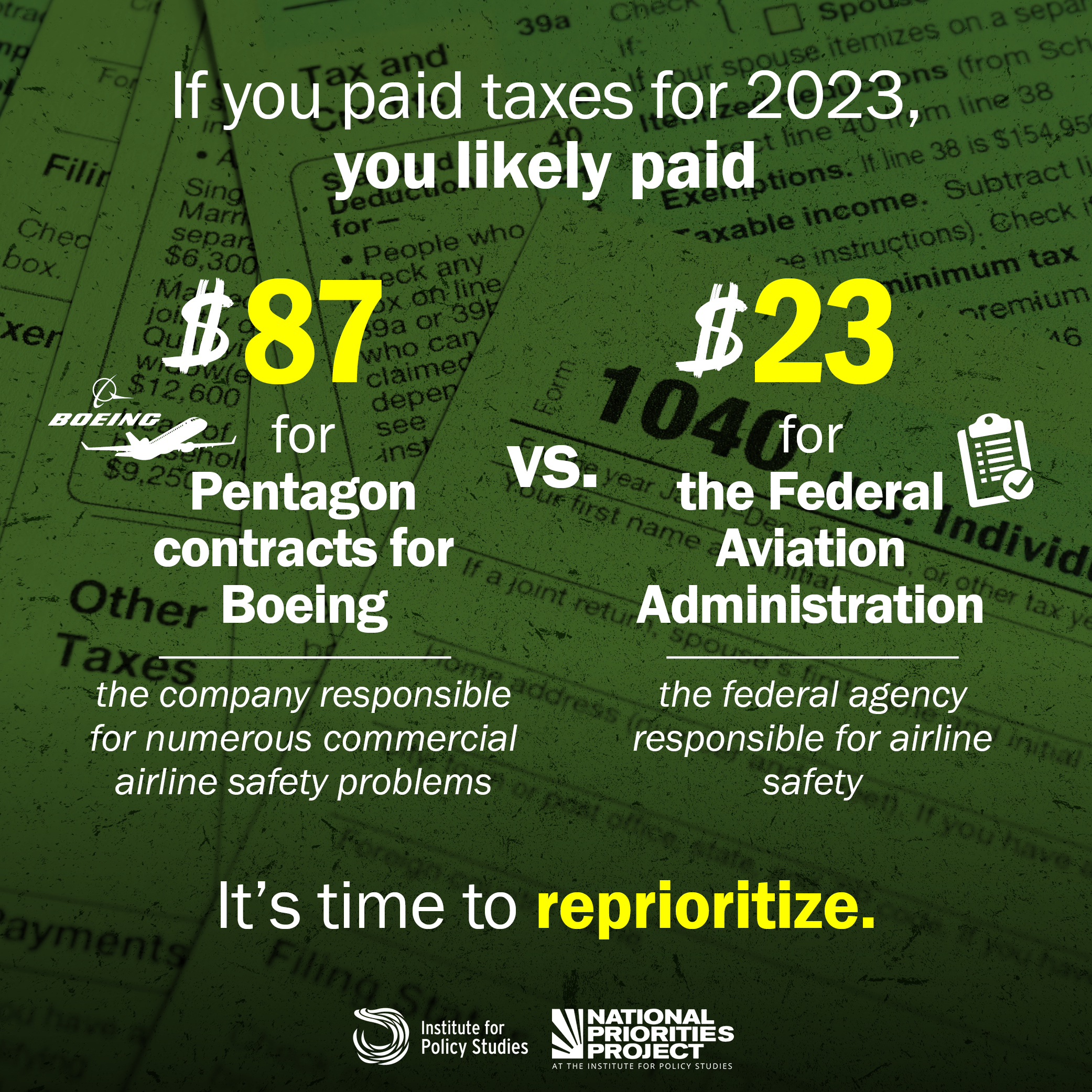 Tax Day social graphic