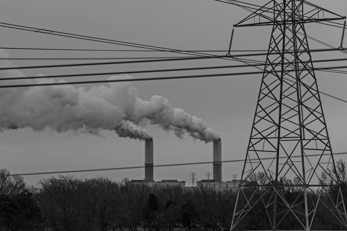 DTE Energy's Monroe Power Plant, a coal-fired power plant in Monroe, Michigan.