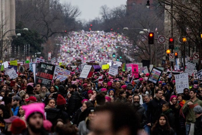 Marchers in Washington, D.C. (Shutterstock)