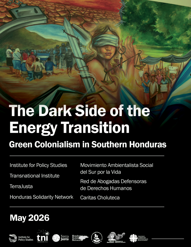 Cover image for "The Dark Side of Energy Transition" report